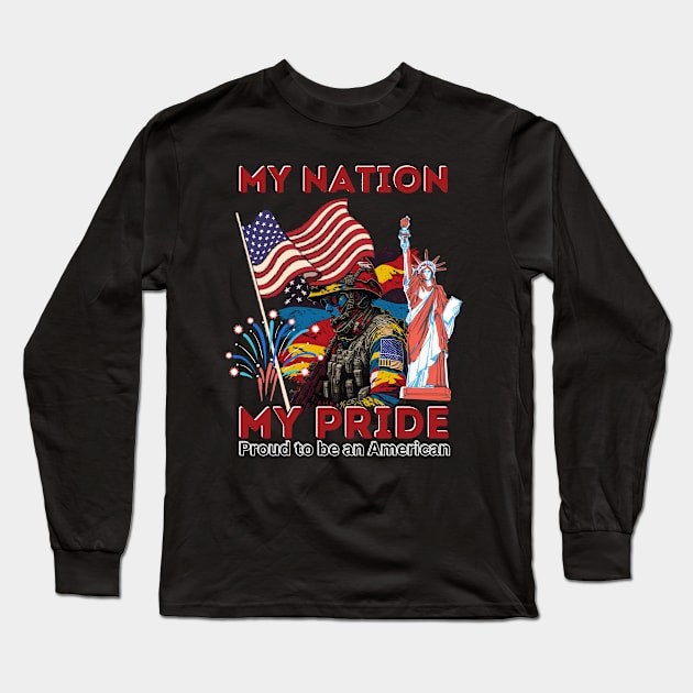 "My Nation, My Pride" Design Long Sleeve T-Shirt by WEARWORLD